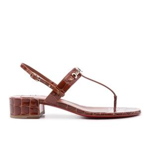 Christian Louboutin MJ Thong Flat Sandals Brown Women’s EU 37/US 7